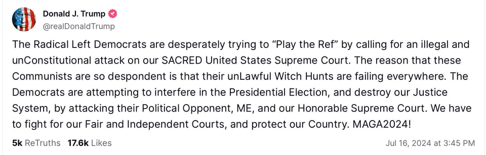 BREAKING: Trump walks into Biden's Supreme Court trap