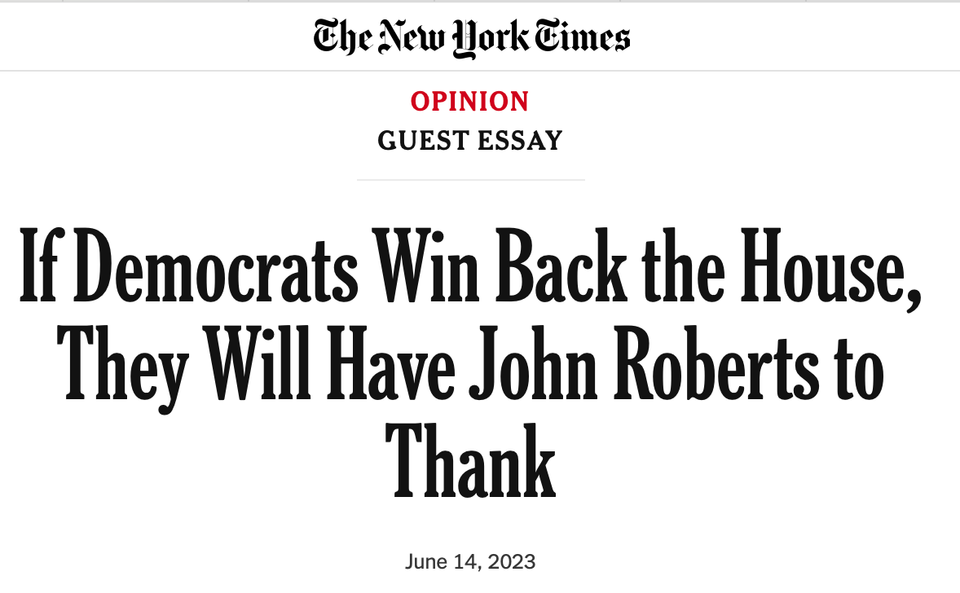 No, you do not gotta hand it to John Roberts
