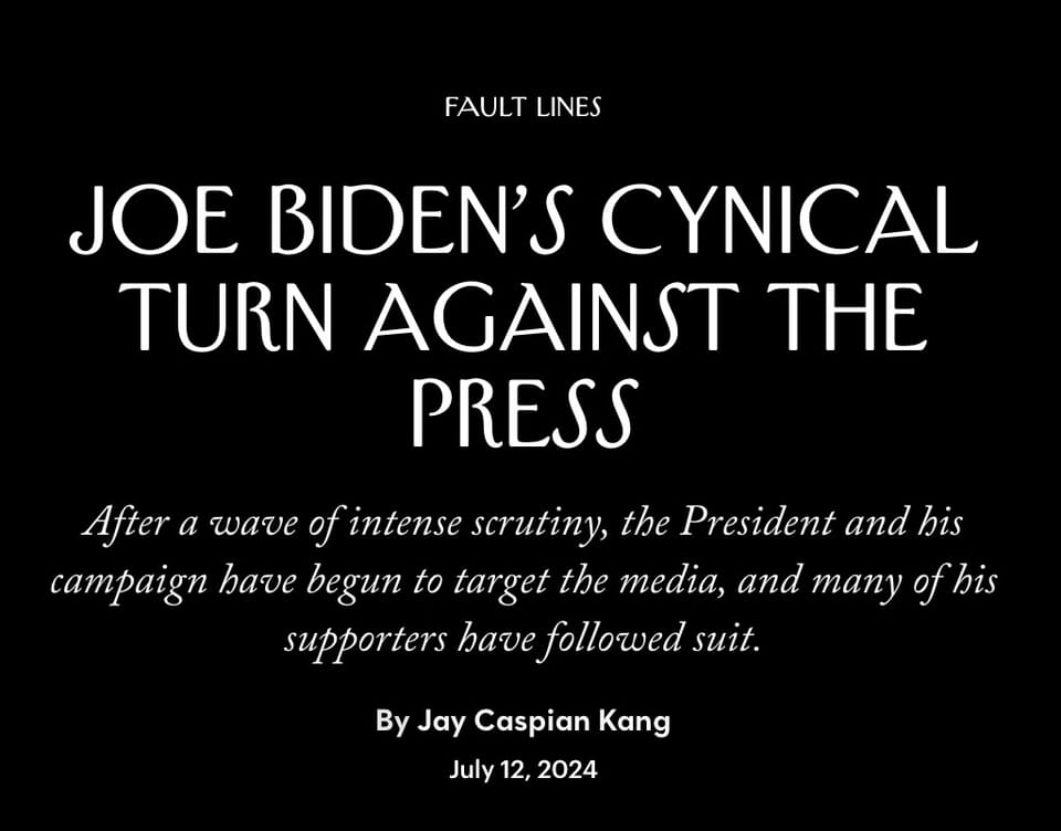 Cynical journalists declare journalism off-limits from criticism