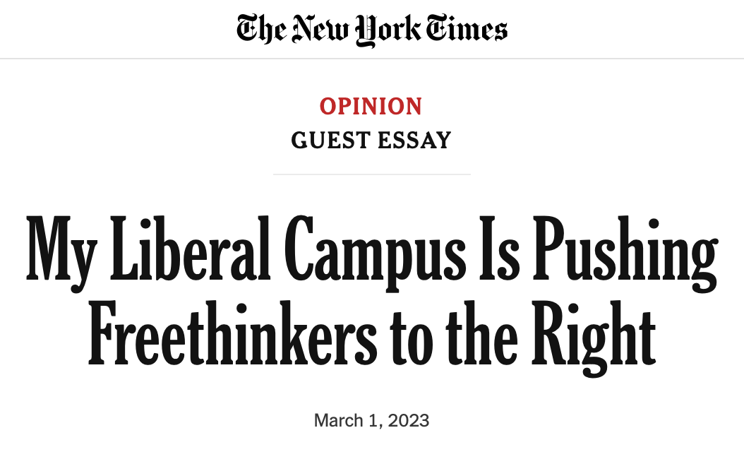 A New York Times guest essay exposes the Times' own biases